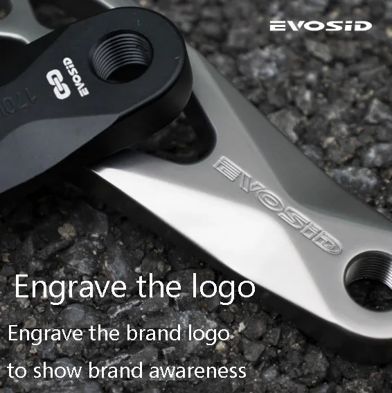 Description Picture 3 of itemEVOSID Mountain Bike DUB Crankset Hollow One-piece Crankset 165mm 170mm 175mm CNC High-strength Cranks 5DEV Made Of Aluminum