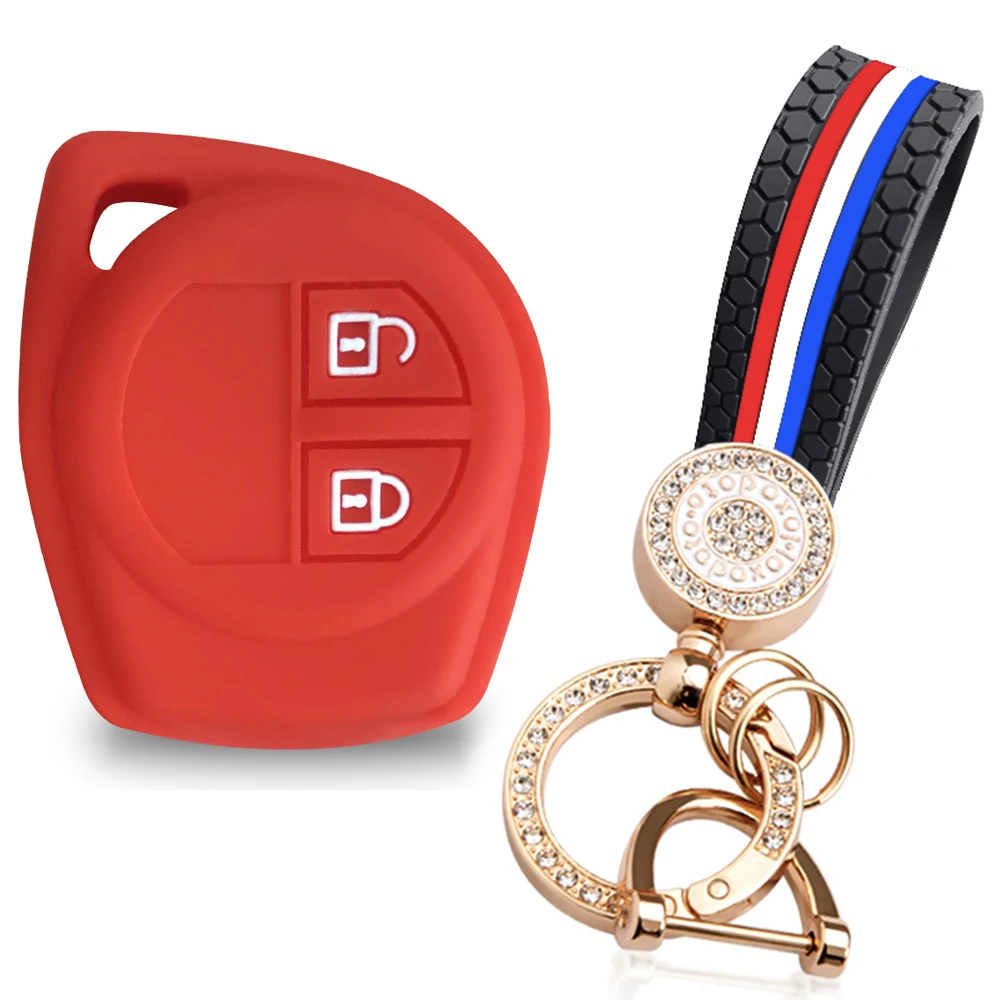 Sleek Key Cover Cap for Suzuki - Premium Keycase with Keychain Alarm, Perfect for 2022 Models