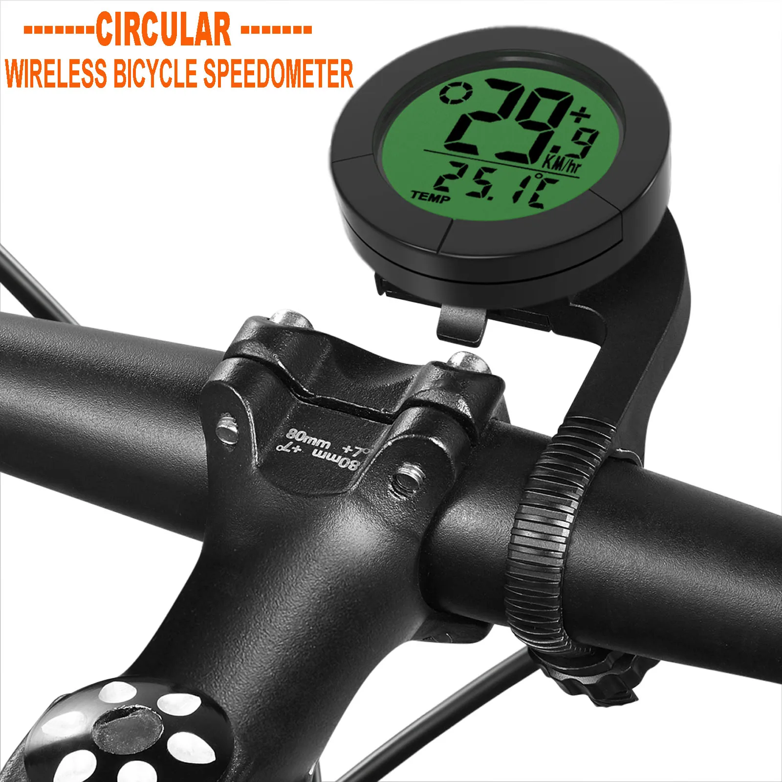 Computer Da Bicicletta Wireless YA100A Con Sensore Di Velocità E Cadenza - Display LCD 2,8" Retroilluminato, Tachimetro Con Calorie, Cronometro, ETA