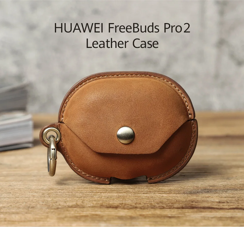 

Retro Leather Case for Huawei Freebuds Pro 2 Bluethooth Eraphone Crazy horse Cowhide Shell for huawei Freebuds Pro 2 Accessories