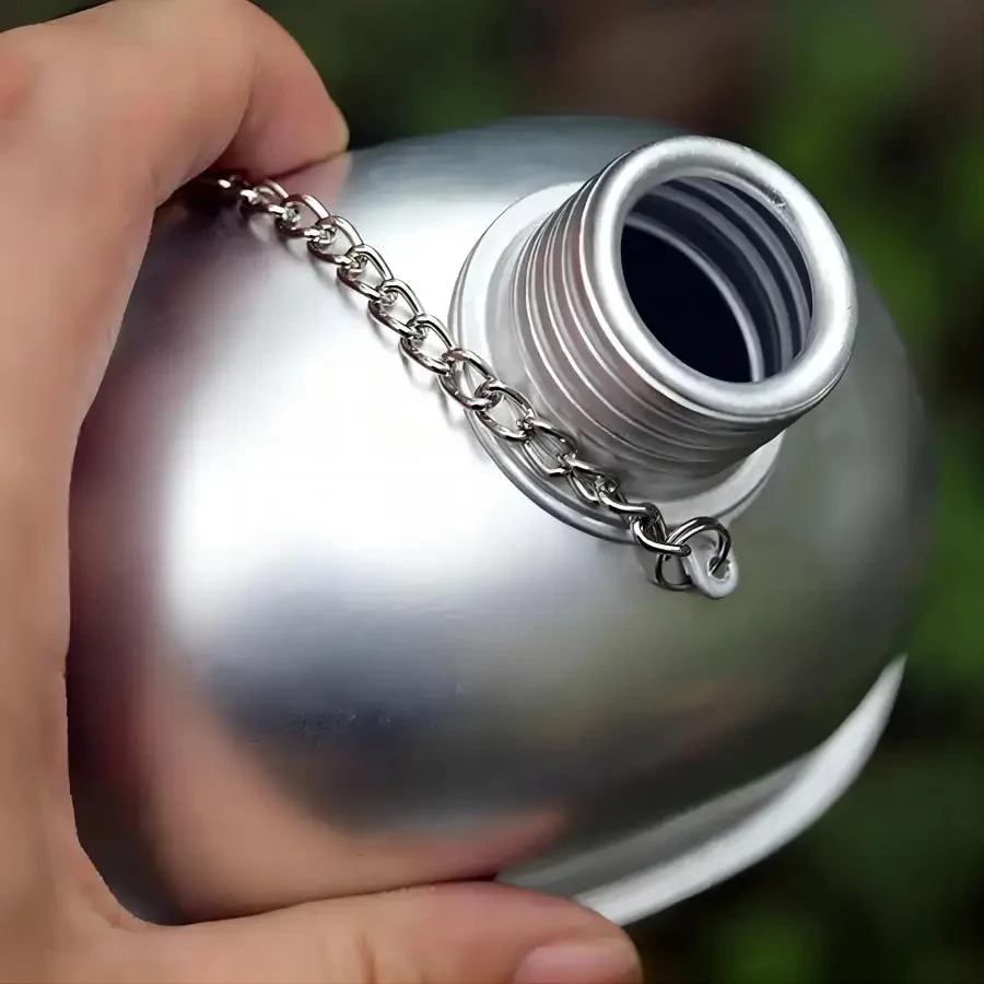 Outdoor Military Canteen Aluminum Alloy Canteen Multi-Functional Water Bottle Green Canvas Grab Handle Cup Camping Cookware sports water bottle portable water bottle