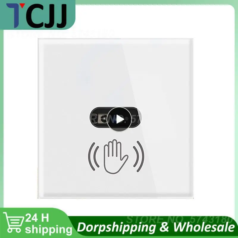 

Настенная фотопанель, стеклянная панель дисплея, защита от царапин, легкая чистка, не требует прикосновения, умная настенная лампа, Европейский инфракрасный датчик