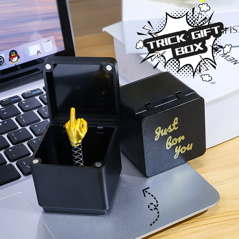 Pop-up Middle Finger Gift Box Creative Desk Home Decoration