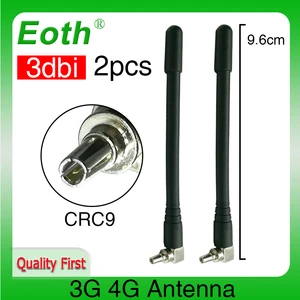 Eoth 2 шт. антенна 3G 4G lte 2 ~ 3dbi CRC9 разъем антенна маршрутизатор внешний ретранслятор антенна для беспроводного модема