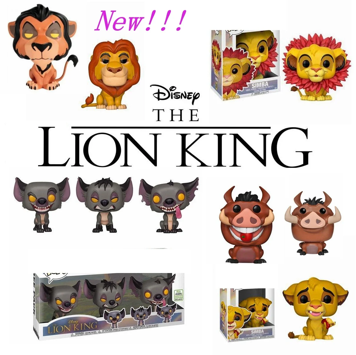 FUNKO Disney Movie El Rey León SCAR 89# Simba 496# BANZAI SHENZI ED ...