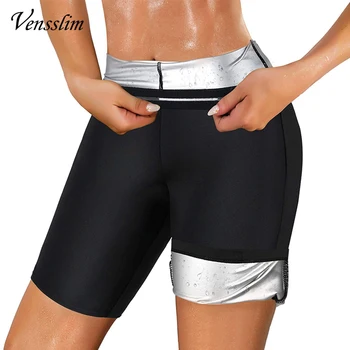Pantaloni termici da donna con rivestimento agli ioni d'argento Sauna per il sudore Shaper per il corpo Vita Trainer Pantaloncini dimagranti Leggings fitness Trimmer Bruciare i grassi