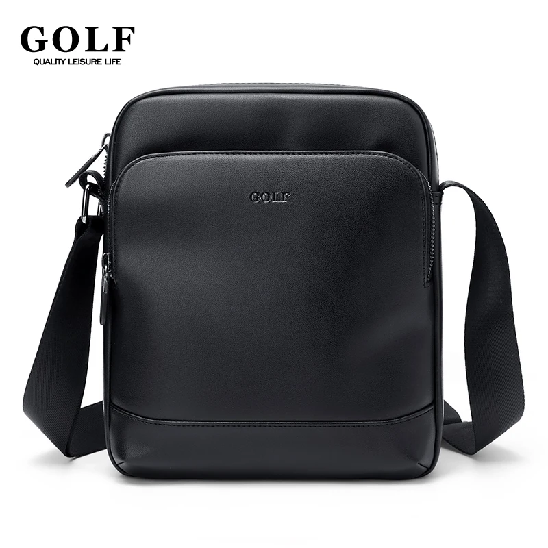 

Pu Leather Shoulder Cross Bag Black Men Crossbody Bag Casual Chest Sling Bag Business Small Luxury Designer Zipper Waterproof