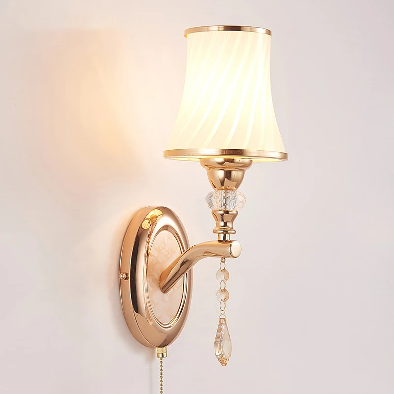 Classic Wall Lamps with Pull Switch Bedside Lamp for Aisle Corridor
