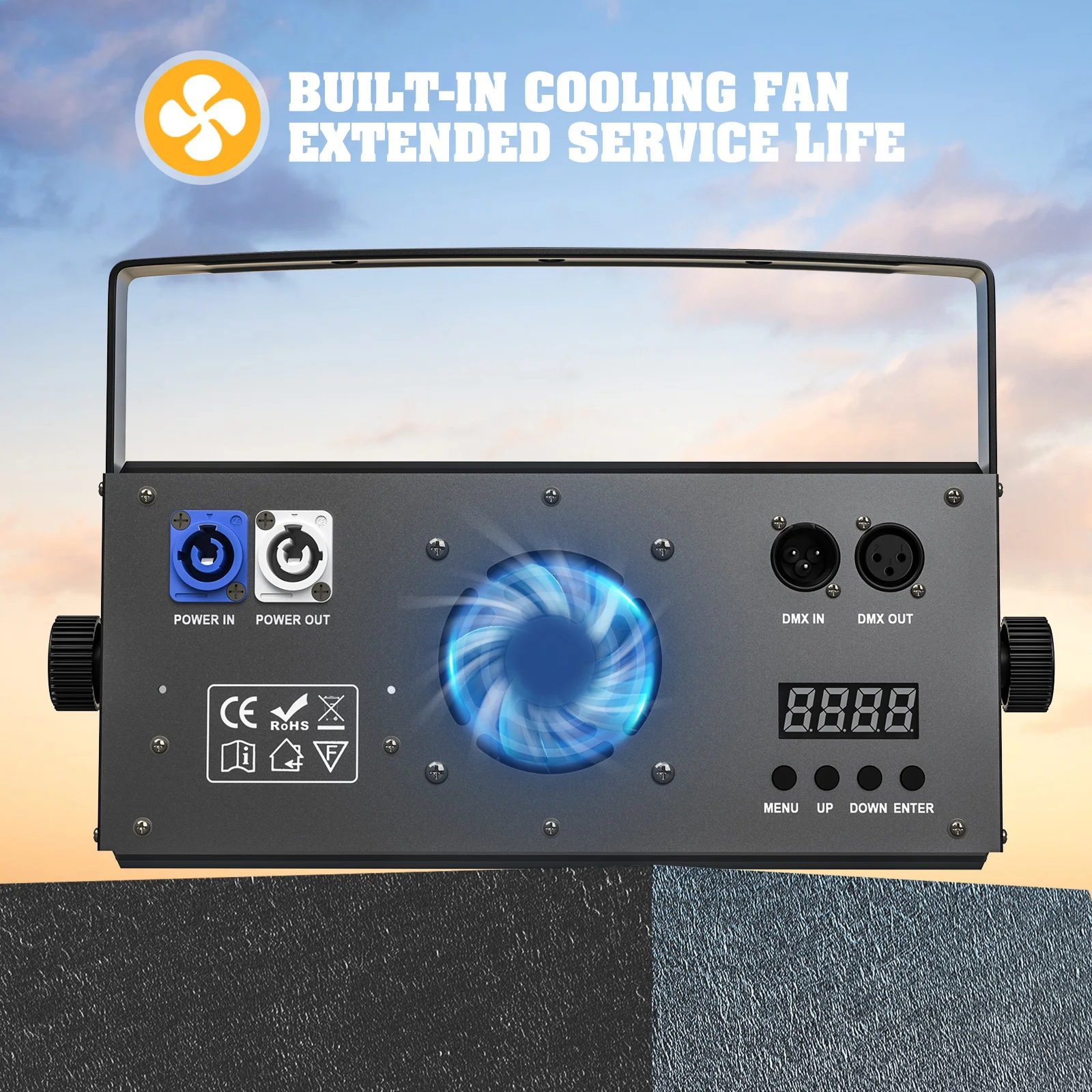 LED Stage Light 200W Double Color COB Par