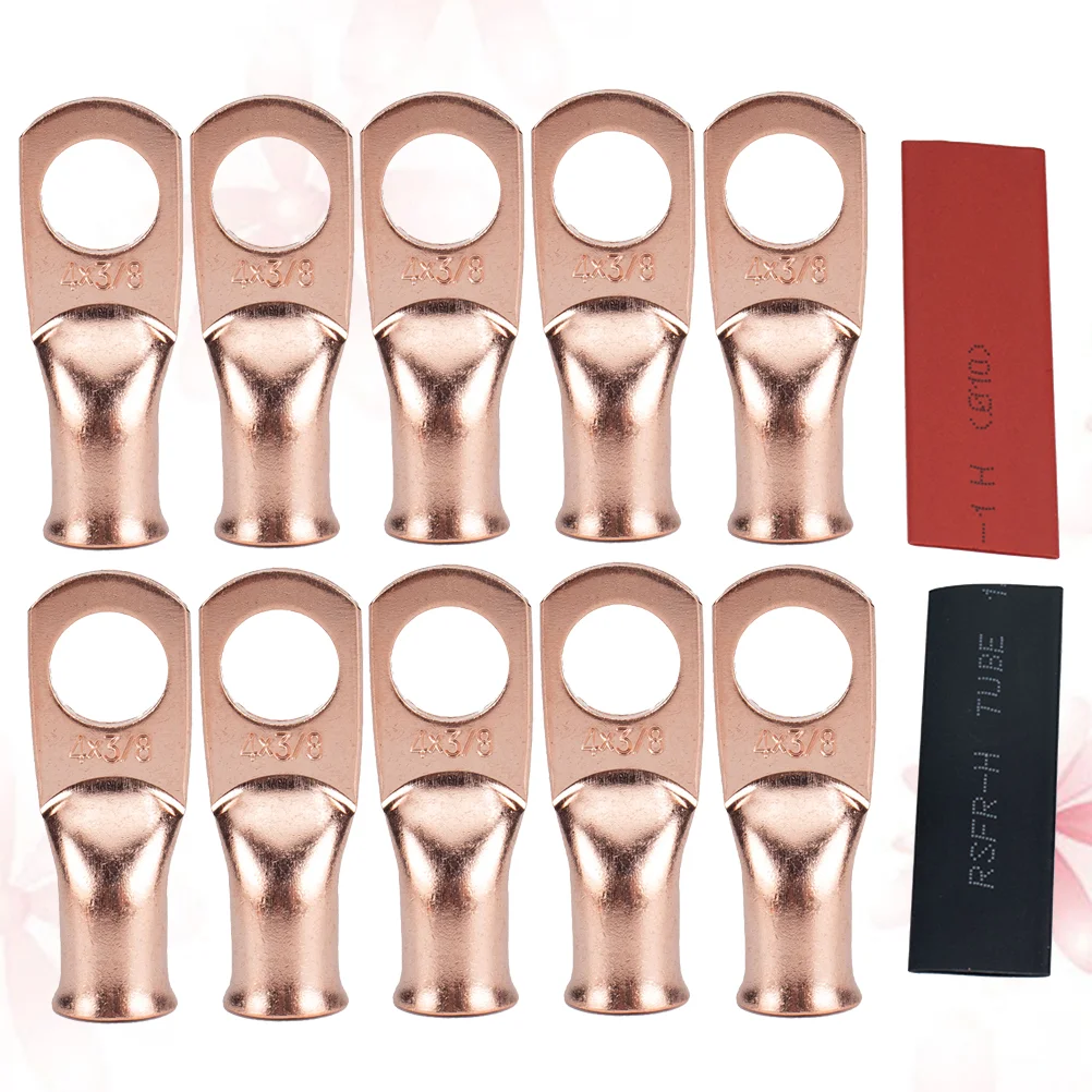 

10 Pcs Terminals Crimp Ring Anti-leakage Copper Wire Connector Cable Lug