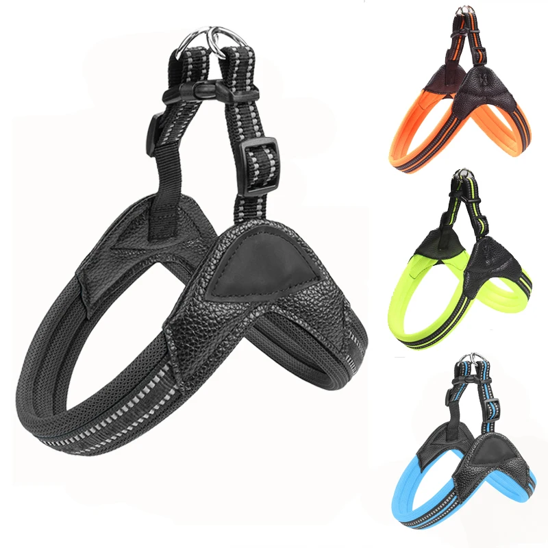 

Nylon Pet Dog Harness and Leash Reflective Breathable Pet Harness For Small Medium Large Dogs Walking Training Dog Accessories
