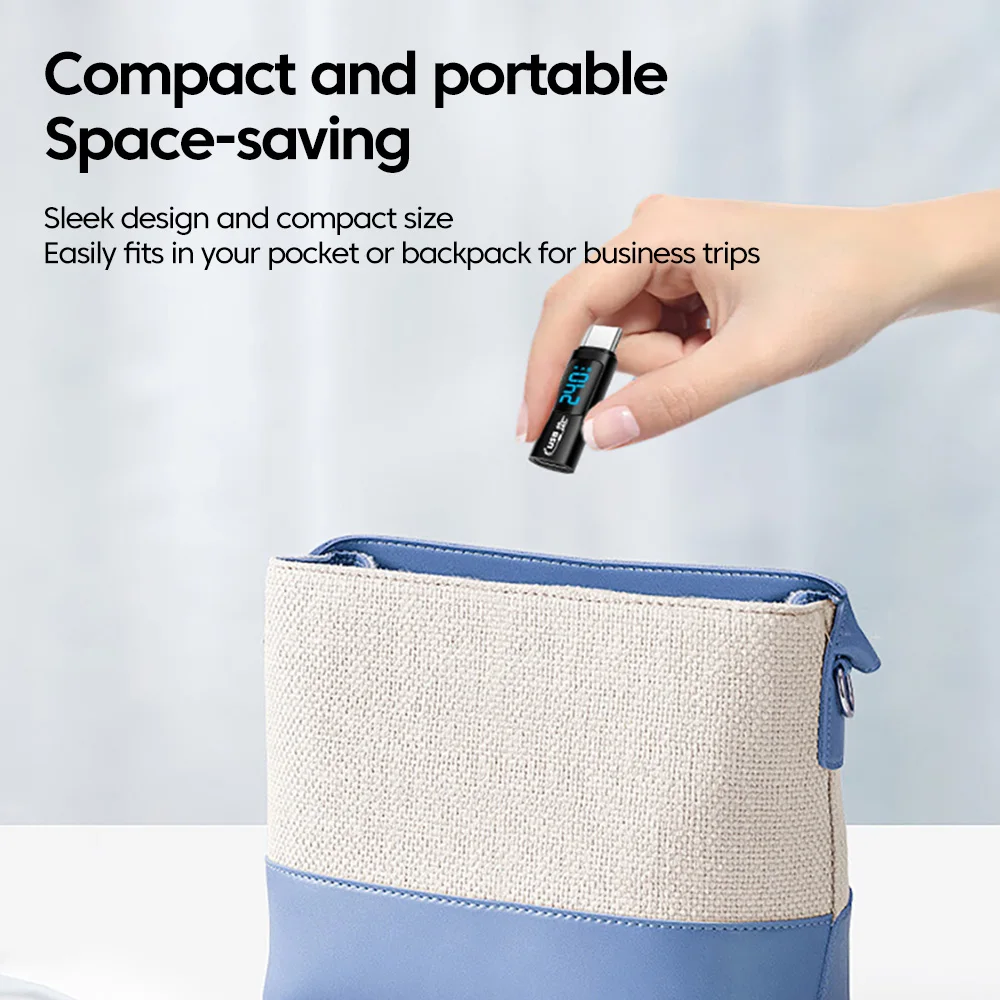 디지털 디스플레이 USB C 4.0 어댑터, C타입 수-C타입 암 데이터 변환기, 아이폰 15 삼성 노트북 커넥터, PD 240W