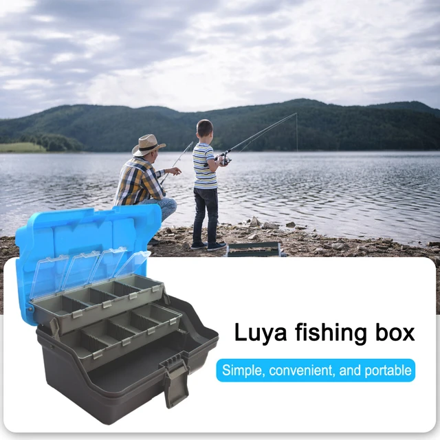 3-Layer Folding Fishing Tackle Box Portable Storage Tool Box Multipurpose Fishing  Toolbox with Handle for Fishing Tackle Storage - AliExpress