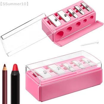 【SSummer10】Affilapenne multifunzionale a 5 fori con coperchio per matite per eyeliner e lipliner【SS】