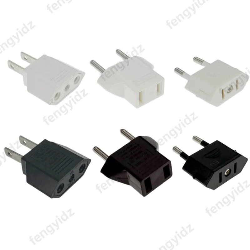 1/5/10pcs US To EU American Travel Adapter 2 pin 4.0mm European EU To US plug Power adapter Converter Electrical Socket Outlet