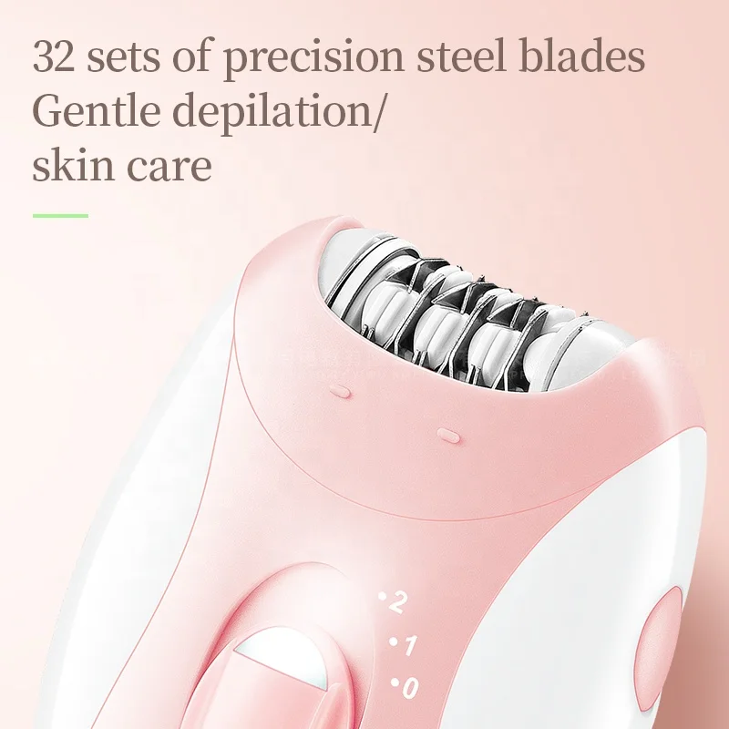 Kemei Epilator Man Women Electric Lady Body Hair Remover Removal Shaver Leg Armpit Face Hair Depilatory Rechargeable 2 Speeds 2