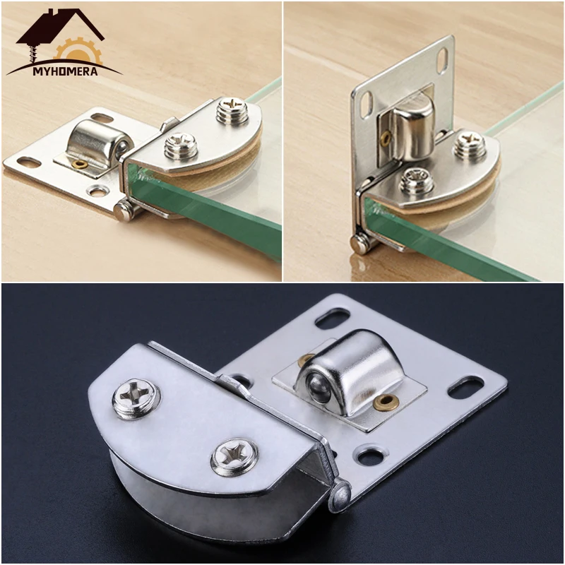 Glass Door Hinge Clamps Stainless Steel Wine Cabinet Bread Cabinet Cupboard Gate Clip Door Hinges for 5mm-12mm,stainless steel hinges,door hinges
