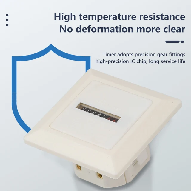 Contaore Digitale HM-D48 - Timer 0-999,99h - 220V AC Per Apparecchiature Motore - Foto 4