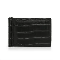 Luxury Leather Money Clip Wallets for Men Card Case Gift for Boyfriend Friend Husband Father Drosphip and Wholesale 2