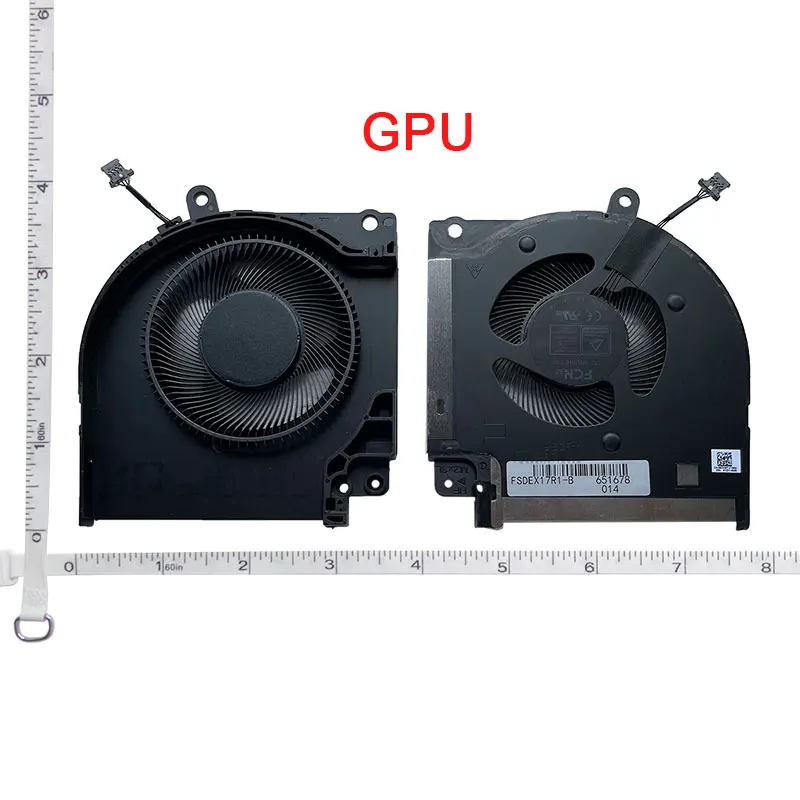 Laptop CPU Cooling Fan for DELL Alienware x14 P150G002 X17 R1 X17 R2 0X63JW 09DNWT 0HD5CJ 0XVCHN 0198CH 05PF30