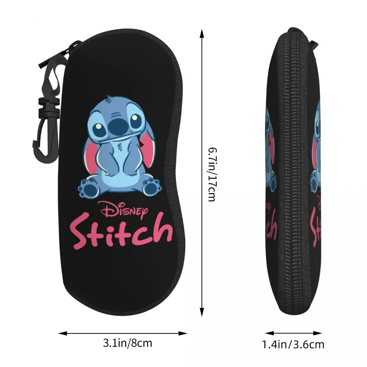 Harajuku Cartoon Stitch Glasses Case Lightweight Zipper Sunglasses Storage Box Anti-Pressure Sunglasses Box 4