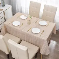 Nordic Style Grid Printed Household Waterproof Oil-proof Party Dining TableCloth Decoration Table Table Cloth Rectangle Cover 4