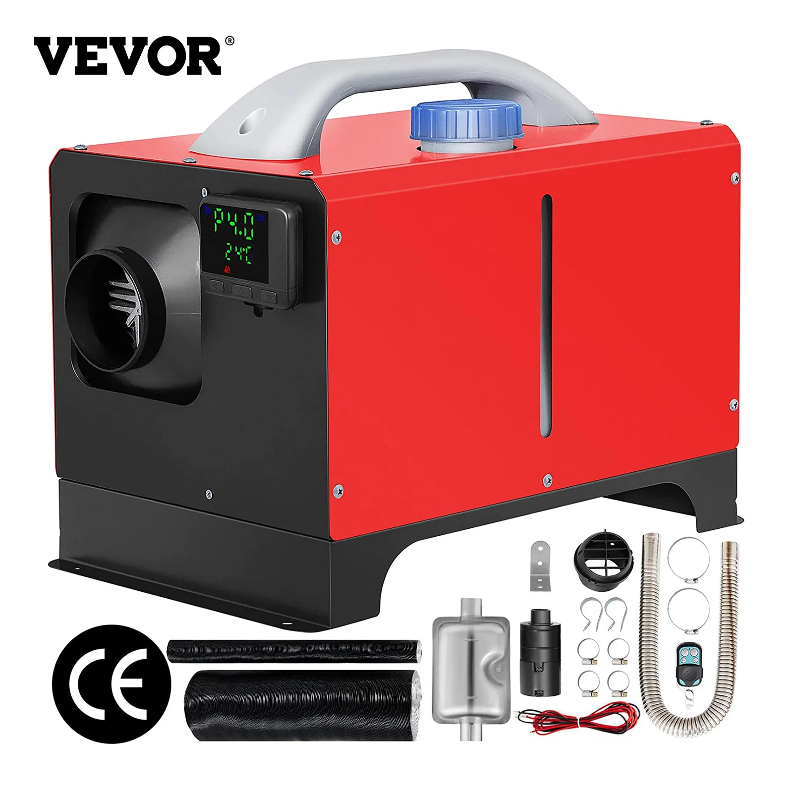 Riscaldatore Di Parcheggio Diesel Vevor 8Kw Tutto In Un Riscaldatore Diesel 12V, Riscaldatore Ad Aria Diesel A Riscaldamento Rapido Con Telecomando Lc
