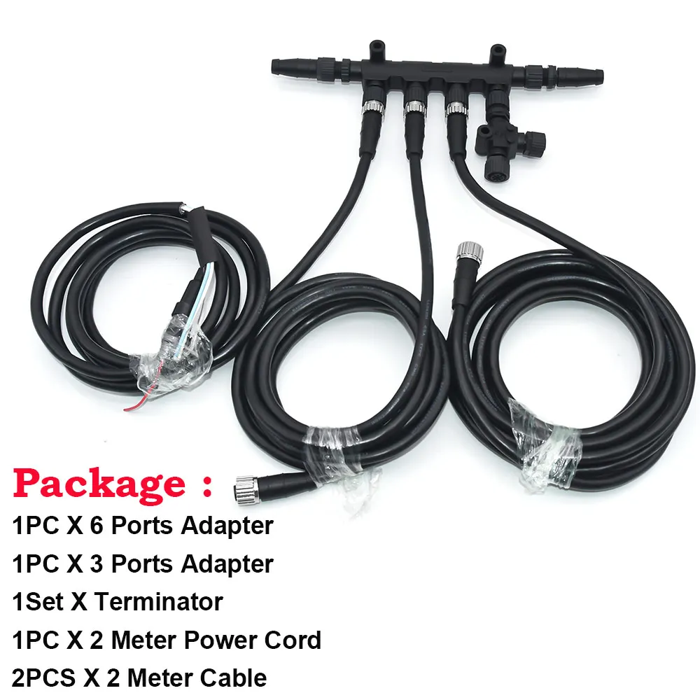 NMEA 2000-Kabeladapter, serielles Datennetzwerk, Marineboot, NMEA 2000-Starter-Kit, ABS, T-Typ, 5-poliger Stecker, Adapterkabel, 0,5–4 m – Detail 7