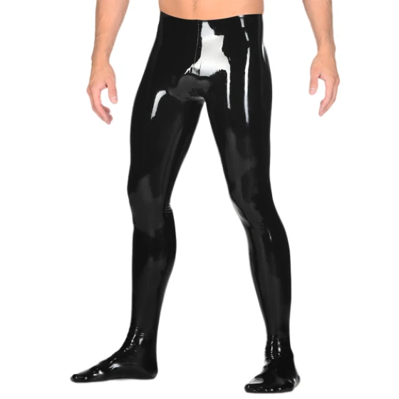 Metallic Shiny Wetlook Latex Pants for Men, PVC Leggings, Novelty Use Costume, New Fashion, Size S-7XL