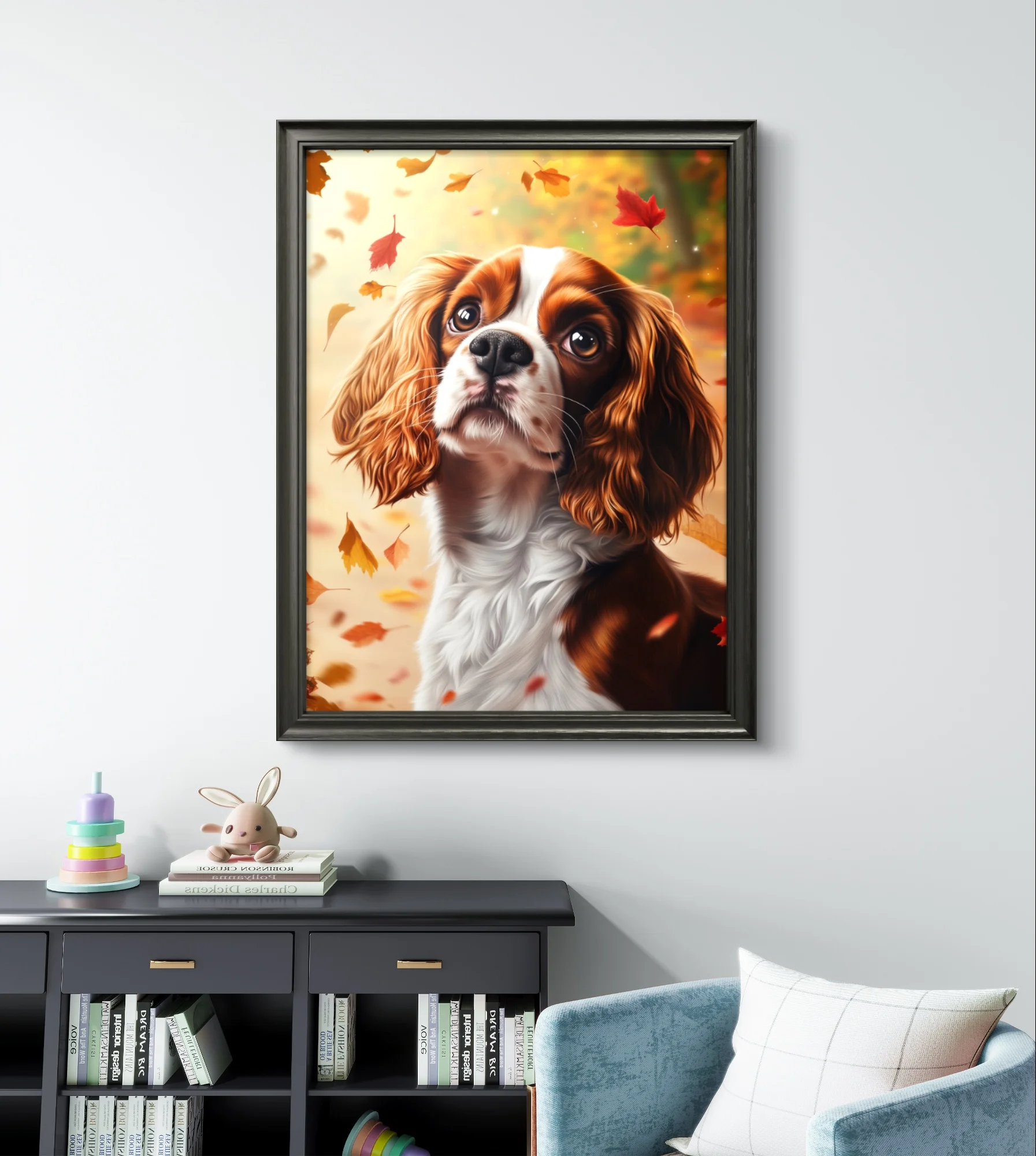 King Charles Spaniel Diamond Painting Pet Dog Art Portrait Diy Diamond Embroidery Cute Dog Home Decor Mosaic Oil Painting diamond painting diamond painting accessories