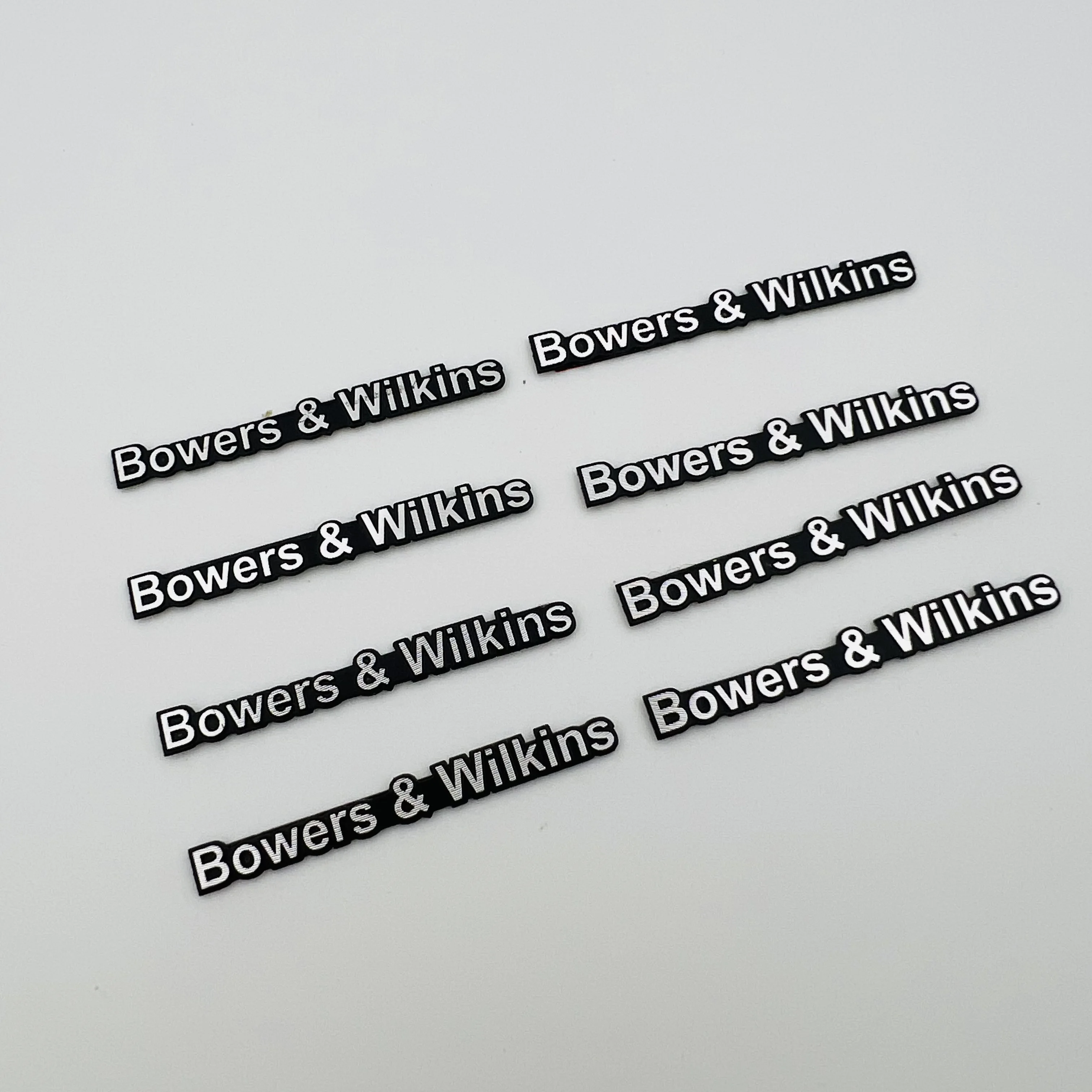 Alluminio B & W Bowins & Wilkins Stiker Audio Bw Altoparlante Hifi Walkman Auricolare Stereo Mobil Untuk V-Olvo S60 90 V 60 90 Xc 90 60