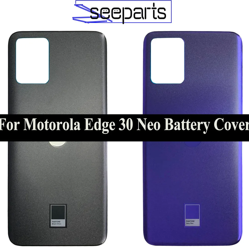 

New 6.28" For Motorola Edge 30 Neo Battery Cover Edge30 Neo Back Cover Rear Housing Battery Door Cover