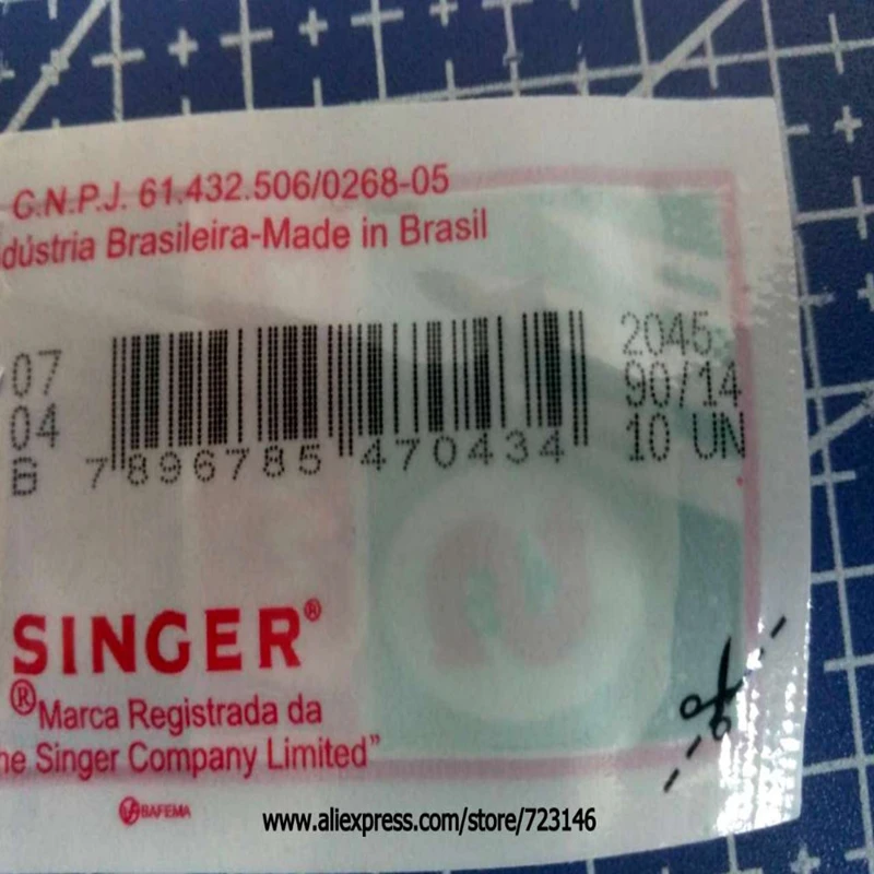 10PCS Singer Agulhas aiguille neula Nadel 2045 90/14 10 UN HA x 1,130/705H,15x1 Needles for singer brother bernina pfaff viking