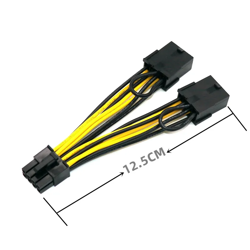 Graphics Card Power Supply Cable Dual PCIe 2x8P PCI-E 8Pin Female