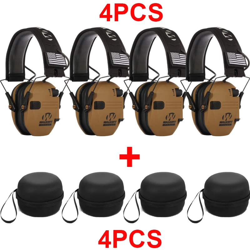 

New 1PCS/4PCS Electronic Shooting Earmuff Impact Sport Anti-noise Ear Protector Sound Amplification Tactical Hear Protective