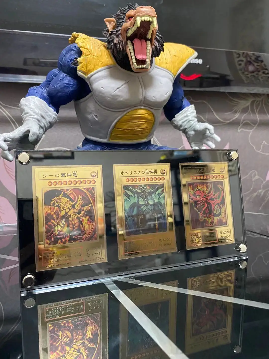 Yu Gi Oh 3 D25 Animated Color Metal Card Special Collection Hd Acrylic Vertical Card Brick Ispessito Groove No Cards