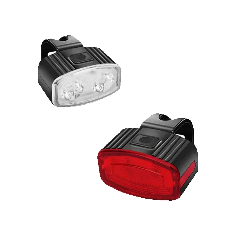 USB charging headlights Mountain bike night riding taillights Bicycle warning lights Riding equipment_voghion.com