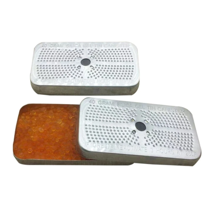 40 Gram Aluminum Box Color Changing Silicone Desiccant Camera Bag Safe Wardrobe Shoe Cabinet Mildew Proof Box