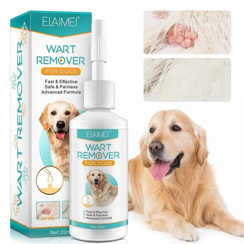 20ML Pet Dog Warts Remover Natural Dog Skin Tags Wart Removal Treat Against Moles Papilloma Warts Remover Liquid For Pet dog warts remover