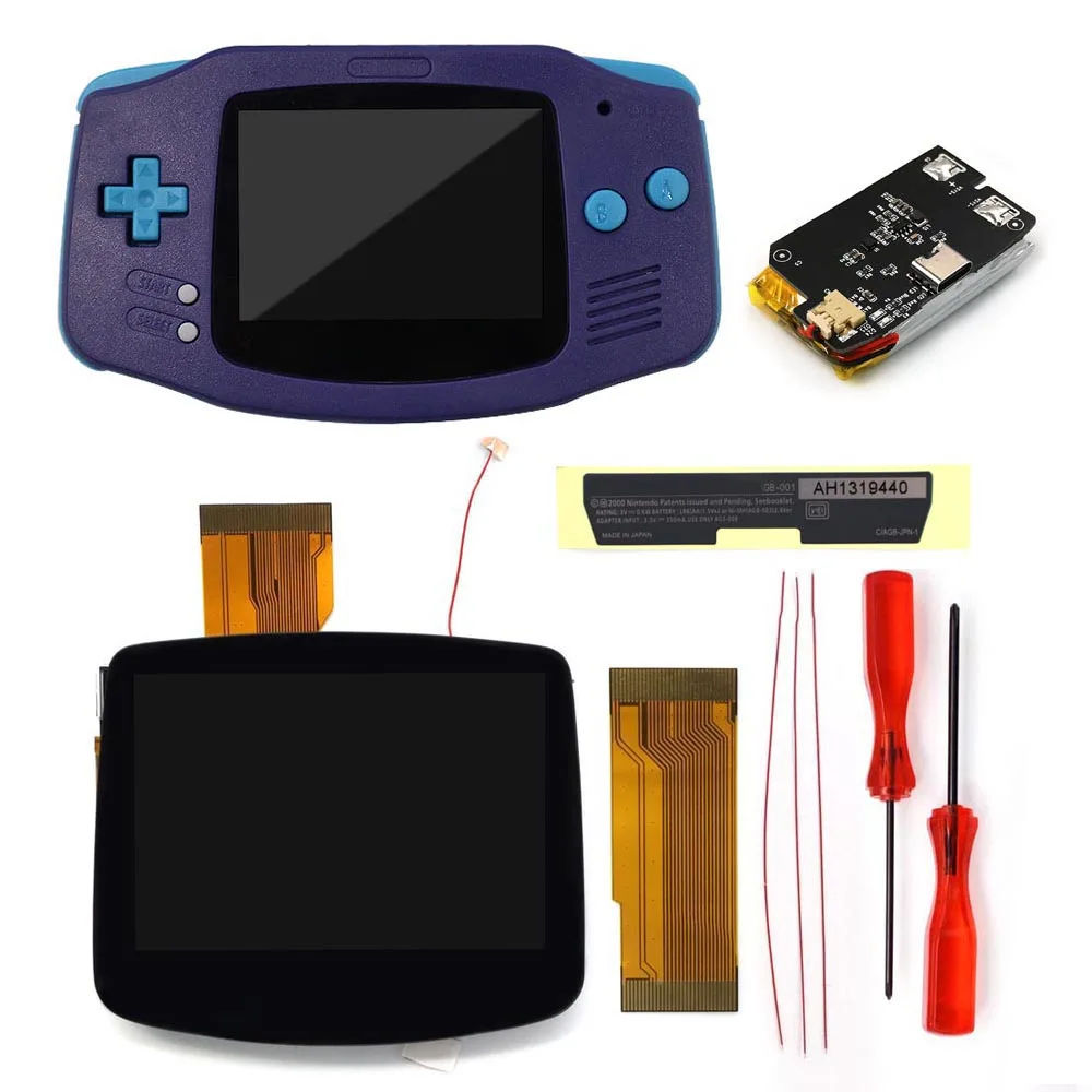 ゲームボーイアドバンスSP 朽ち果て V5 IPS液晶 充電器付き