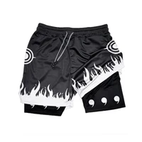 Naruto Inspired 2-in-1 Gym Shorts – Quick-Dry Anime Workout Shorts - Image 5