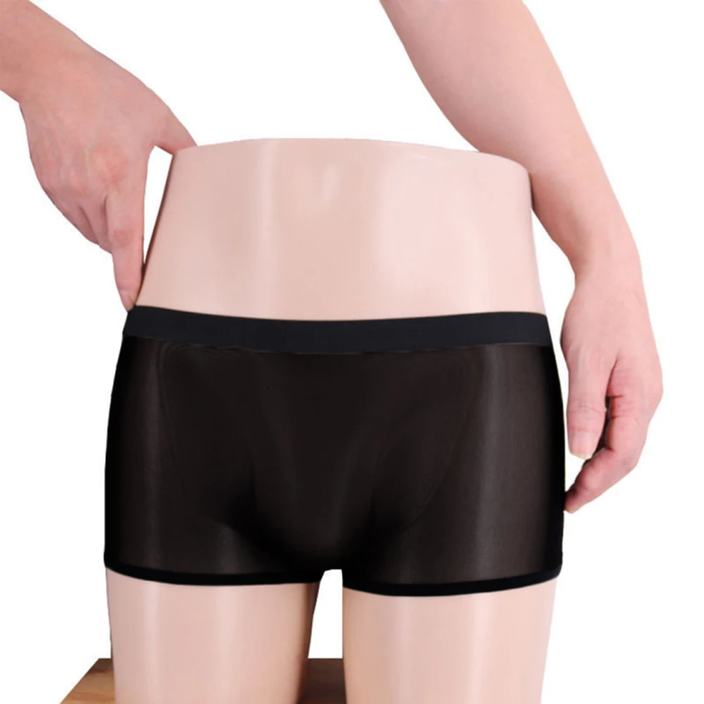 

Sexy Men's See-through Boxer Briefs Sheer Mesh Pouch Underwear Panties Lingerie Man Boxers Shorts 1pc
