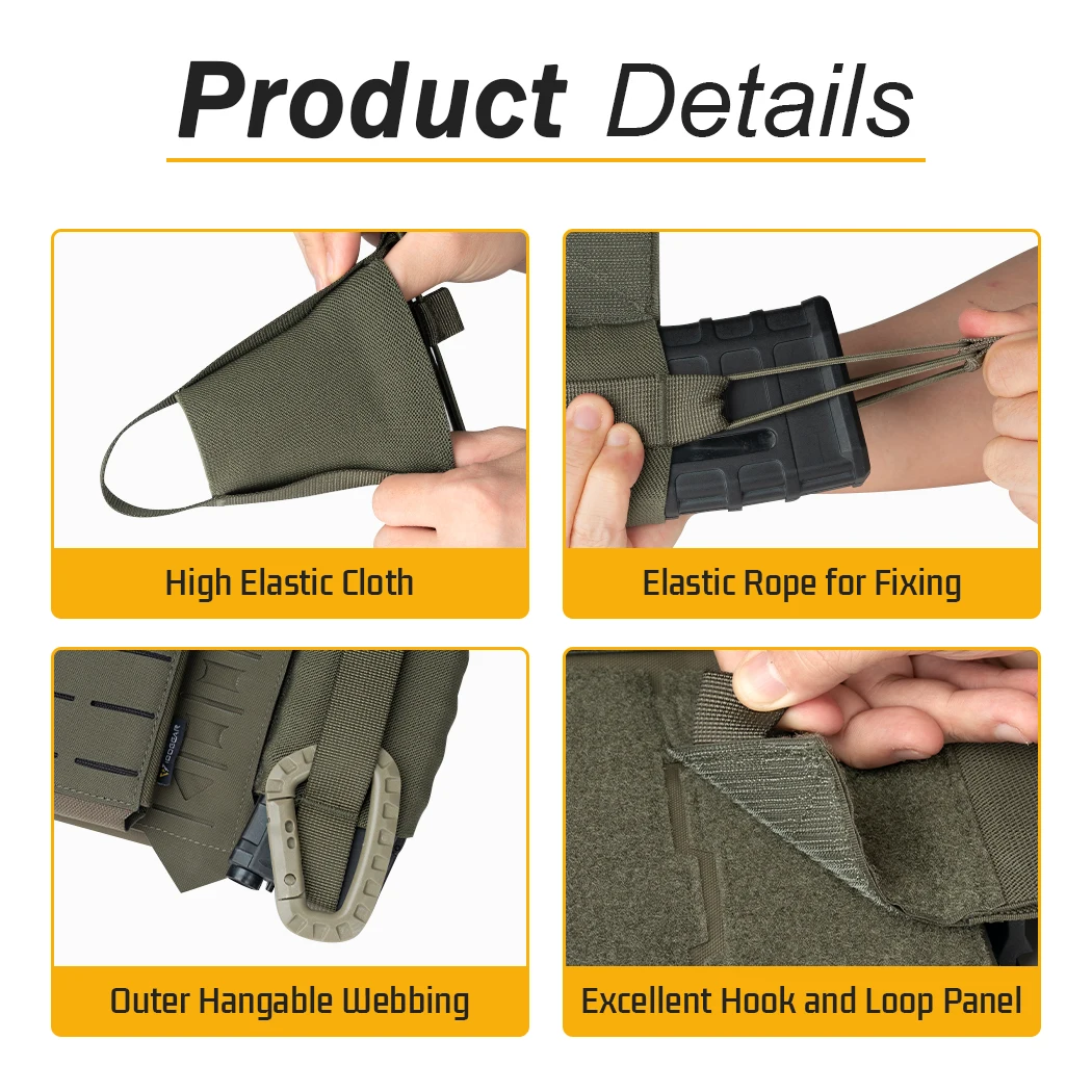 Lot De 2 Pochettes Radio Tactiques IDOGEAR – Nylon Cordura – Pour Chasse/airsoft