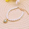 New Cat Collar Decoration Pet Cute Exquisite Neck Kitten Adjustable Summer Cat Necklace High Simulation Pearls Pet Supplies 5