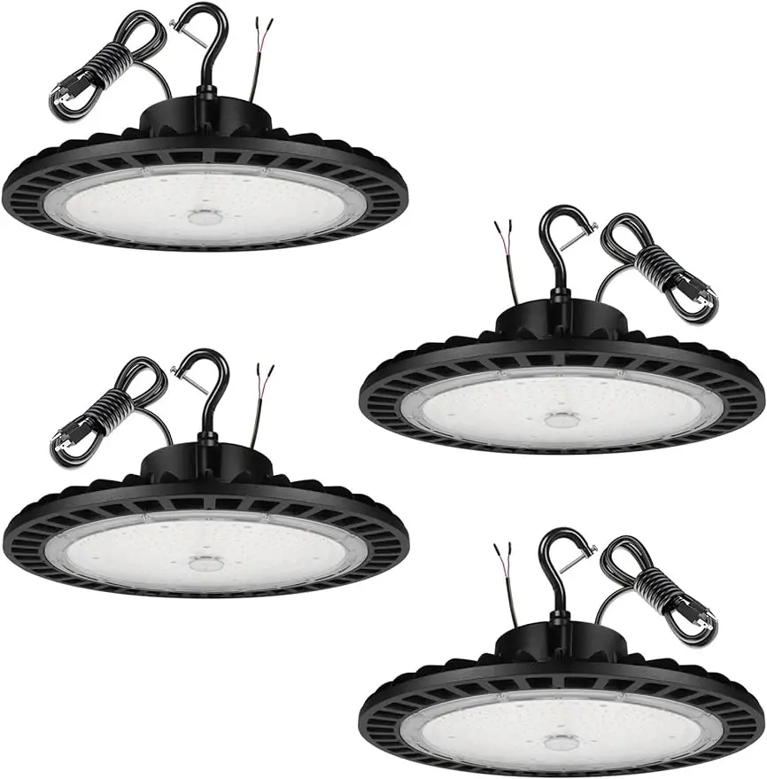 

UFO Led High Bay Light 150W 5000K 4PACK ETL Listed High Bay Led Shop Lights 15000lm Dimmable Led High Bay Light