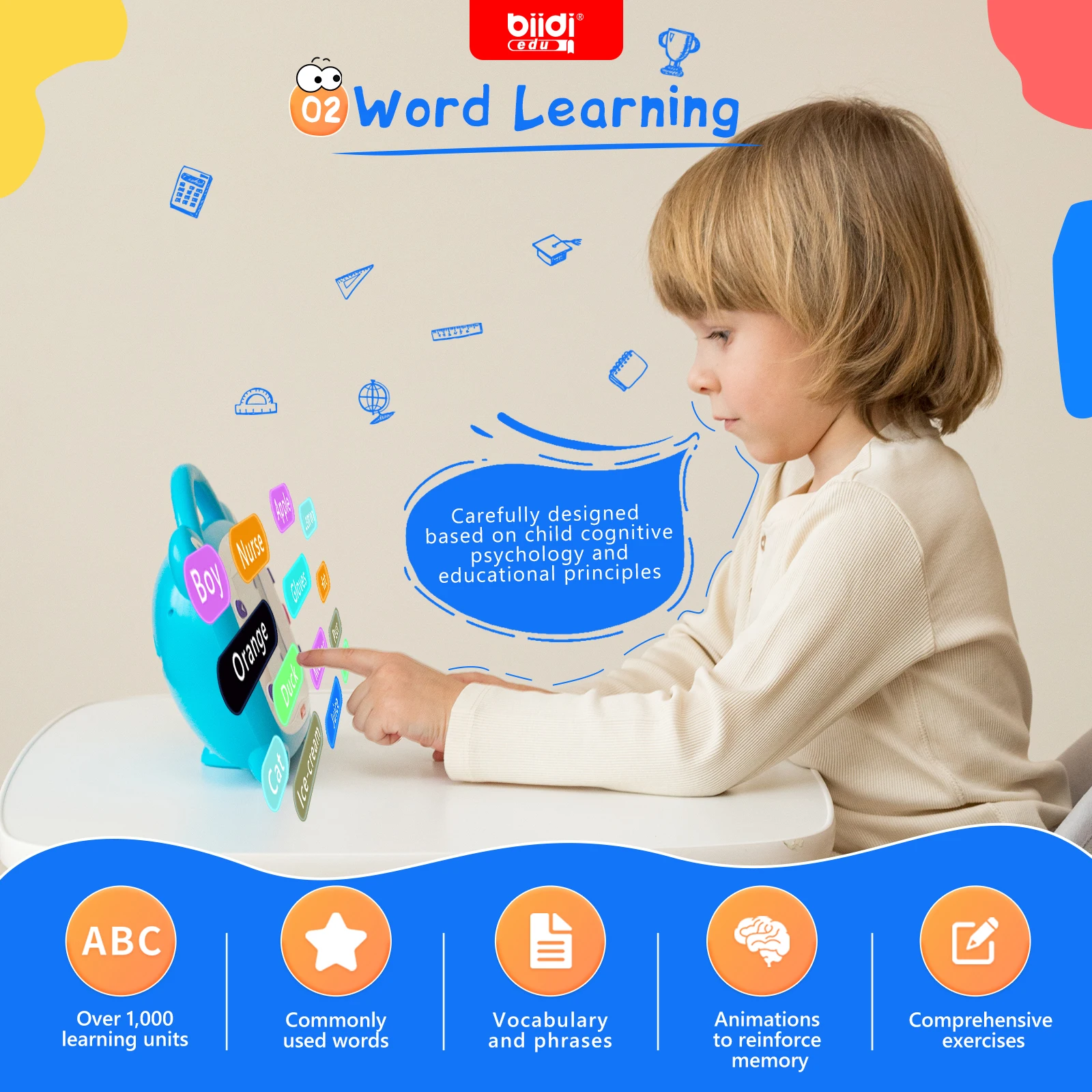 러시아어 카자흐어 영어 노래방 교육용 기기 32GB 확장 가능 어린이 학습용 오프라인 태블릿 용 장난감