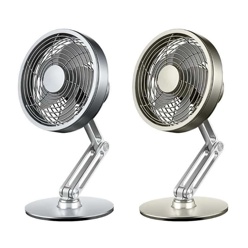 

5V 4W USB Desk Fan 3 Speed Adjustable and Height for Offices Restaurants Camping Aluminum Material Y9RF