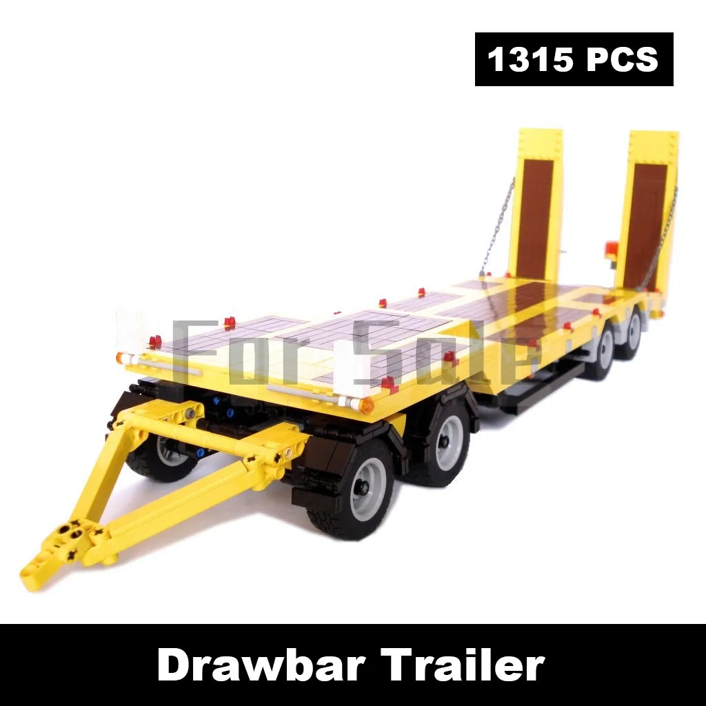 

The Moc-2931 Drawbar Trailer Comes With Mann Dump Truck 1315pcs Building Blocks Stitch Toys For Adults Kids Boys Girls Ages 12+