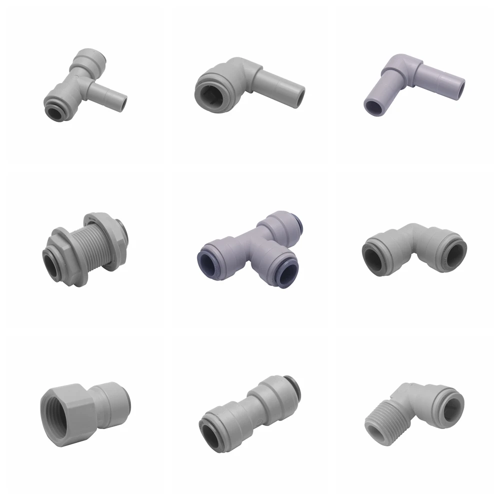 Pipe fitting water pipe fitting hose pipe fitting tee adapter RO Water Fitting Straight Elbow Tee Male Female Thread 1/2 Hose Quick Connector Water Filter Reverse Osmosis Parts