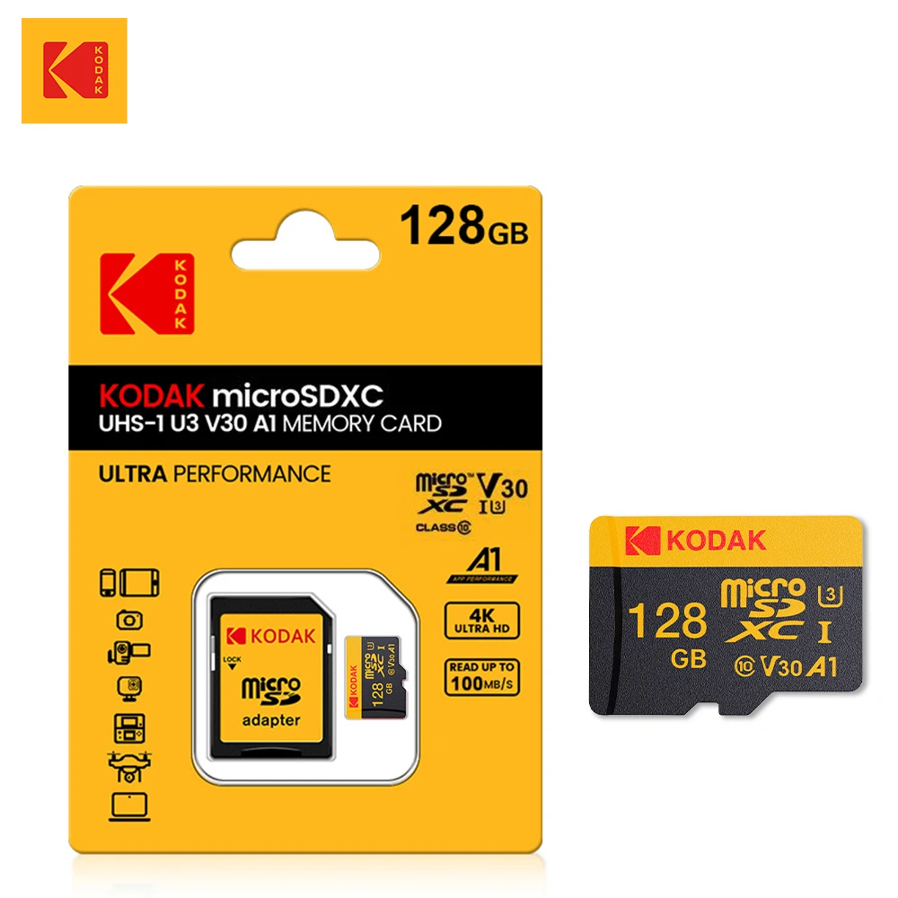 بطاقة ذاكرة كوداك Micro SD عالية السرعة